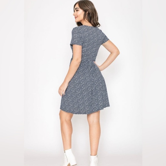 Sundown Whispers Mini Floral Summer Dress - Picture 2 of 4